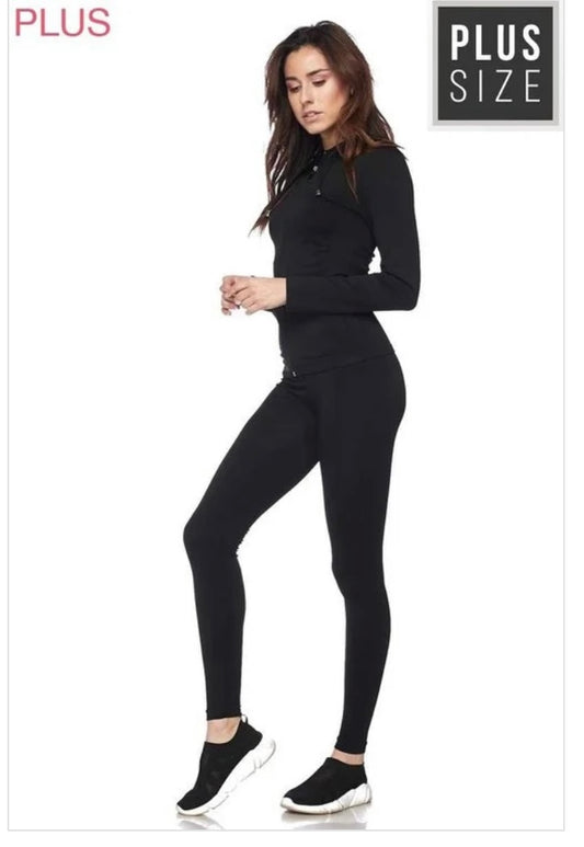 Black Track Set (PLUS SIZE ONLY)