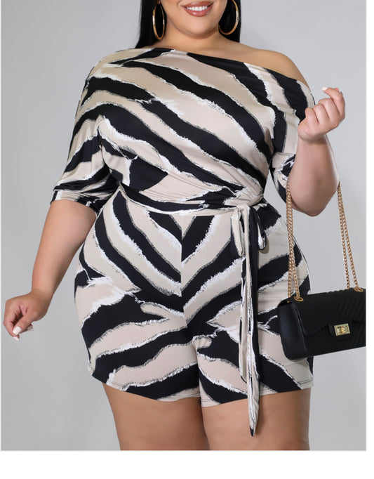 Take Me Out Romper (Plus)