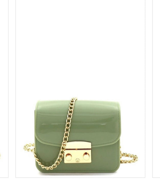 Solid Glossed Crossbody #2