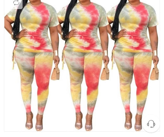 Tie Dyed Down Set