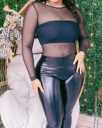 See Me Thru Mesh Bodysuit